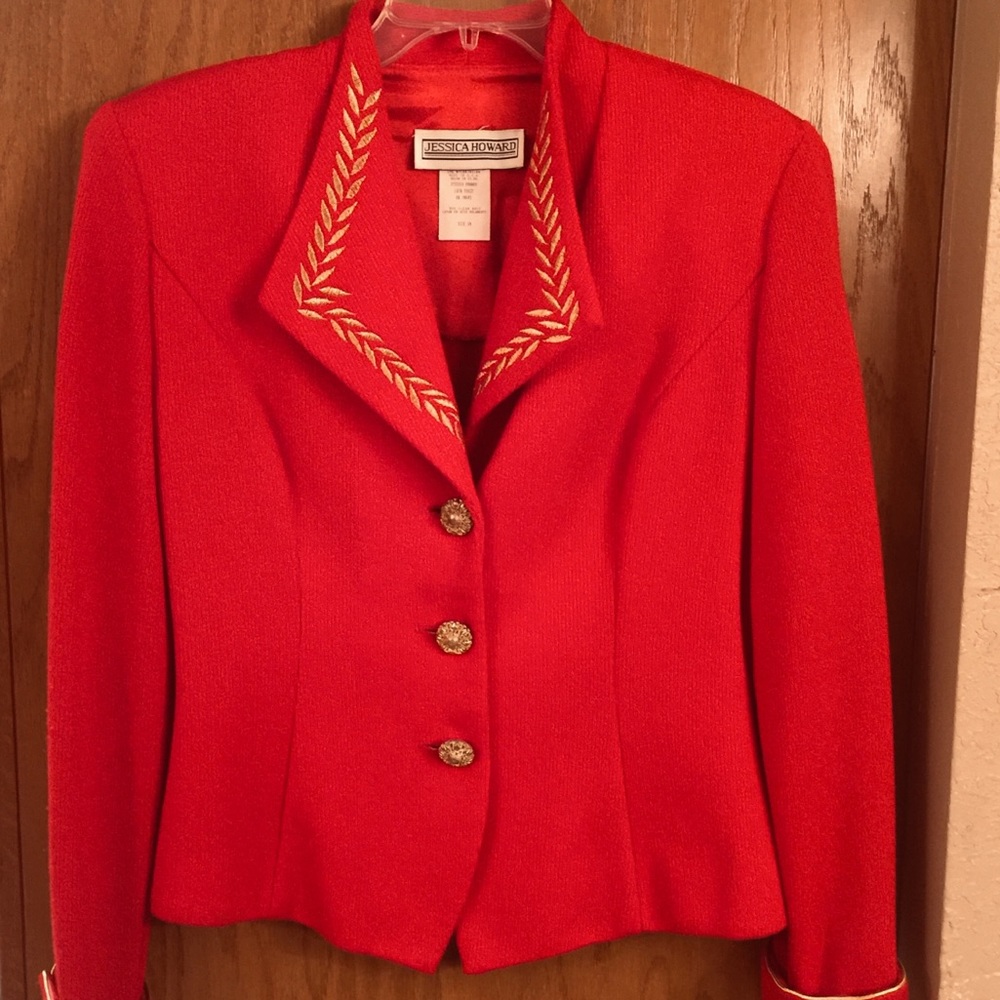 Red suit